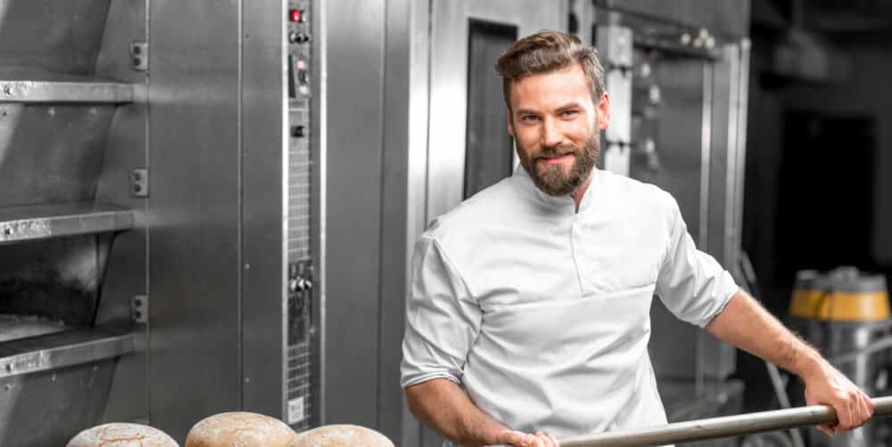 Bäcker bei der Arbeit