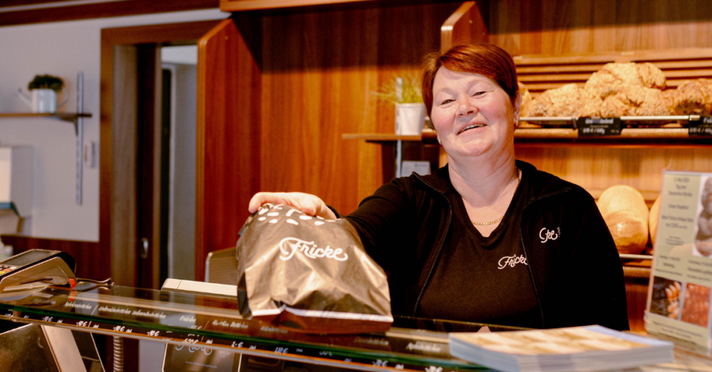 Verkäuferin der Bäckerei Fricke in Sottrum