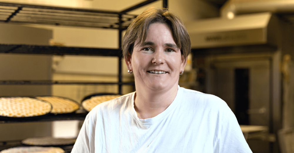 Bäckerin der Bäckerei Kluth in Alfter bei Bonn