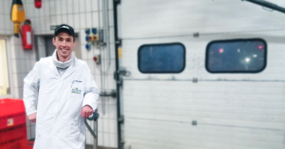 Mitarbeiter Produktion bei der Metzgerei Jedowski in Unna