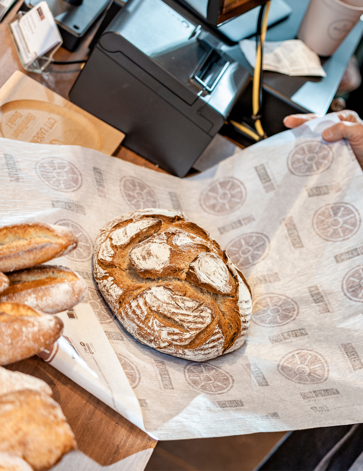 Produkte von FRITZ Mühlenbäckerei aus München bei der Arbeit