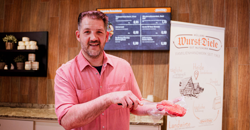 Verkäufer bei Müller's Wurst-Diele in Delmenhorst